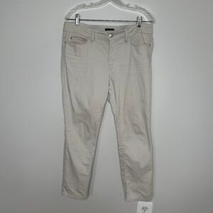 NYDJ Women's Cream Colored Straight Leg Jeans Size 12P